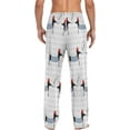 thumbnail image 4 of FREEAMG French Dachshund Dogs Pajama Pants for Men, Men's Separate Bottoms, Pure Cotton Comfortable Lounge Pants?271?, 4 of 7