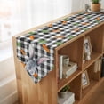 thumbnail image 4 of Grey Bunny Easter Table Runner Linen Burlap Table Runner 72 Inches Long Rabbits Spring Botanical Black White Plaid Dresser Scarves for Kitchen Island Coffee Dining Party Wedding Holiday Decor 14"x72", 4 of 8