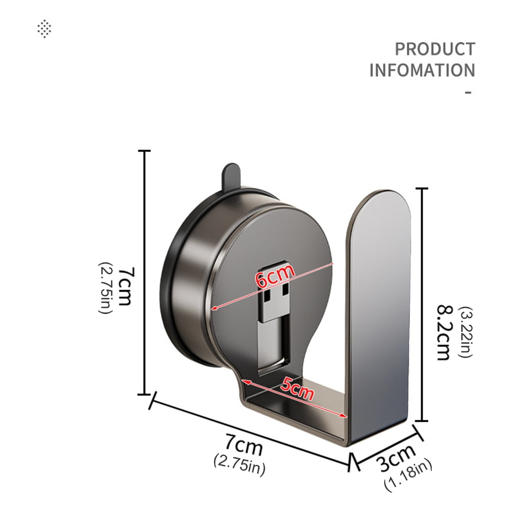 Space Saving Magnetic Kitchen Board Rack Wall Mounted Suction Cup Plan Rustproof ABS Substance For Bowls Kettles And Utensils