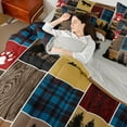 thumbnail image 3 of Feelyou Deer Bear Bedding Comforter Set 7-Piece, Retro Patchwork Full Bedding Set, 3 of 7