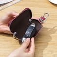 thumbnail image 5 of Cartera de hombre Ley, cartera de mujer de cuero de vaca, bolso para llaves de casa y coche, minibilletera con cremallera de bolsillo, llavero para hombre y mujer, 5 of 5