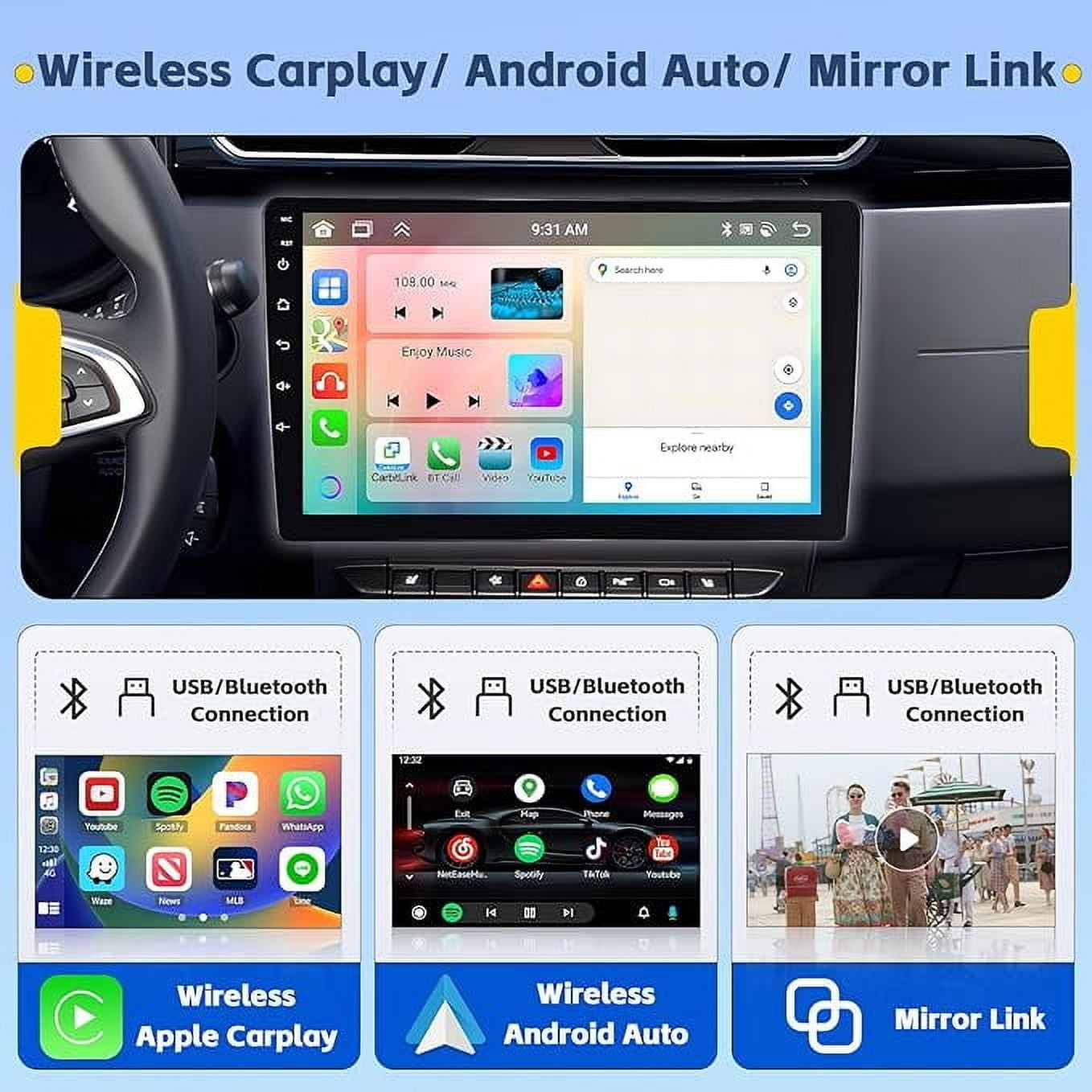 10.1インチ　carplay　オート対応最新OS Android15 10.1インチCarPlay、アンドロイドオート対応最新OS android15 【公式通販】