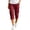 Red, variant on TQWQT Pedal Pushers for Women Drawstring Cotton Linen Capri Pants Dressy Casual Wide Leg Elastic Waist Lightweight Lounge Pants Trendy Summer Palazzo Trousers with Pockets Blue L