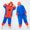 Red, variant on HTQWLP Halloween Superhero Pajamas Set, Pop Role Playing Fancy Dress Costumes, Superhero Hooded Long Sleeve Pajamas Stage Performance Outfit, Birthday Party Dress up Costume for Girls Boys, Red/120