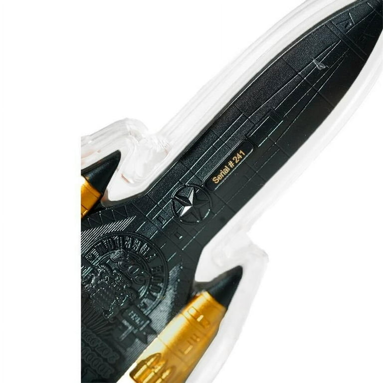 2024 Chad 2 oz Silver Fighter Jet Black & Gold Shaped Coin .999