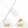 thumbnail image 3 of Uxcell Brass Fully Threaded Rod, M3x0.5mm Pitch Right Hand Threads Studs with Solid Brass Hex Nuts, 250mm/10" Long Threaded Screw Rods Fasteners for Anchors Bolts Hangers Clamps, 3 of 7