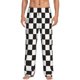 thumbnail image 1 of Balery Black and White Checkerboard Pantalones de pijama para hombre, pijama ultraligero, pantalón de descanso-Large, 1 of 6