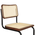 thumbnail image 6 of Breuer Chair Company Marcel Breuer B32 Cesca Cane Cantilever Side Chair w/ Black Steel Frame Walnut Wood & Natural Cane (Made in Italy) by Furnish Theory, 6 of 15
