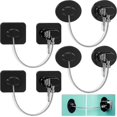 thumbnail image 1 of 4 Pieces Fridge Lock Refrigerator Lock With 8 Key, Freezer Lock Child Safety Cabinet Lock With Adhesive For Kitchen Appliance, Openable Furniture, Sli, 1 of 4