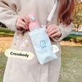 thumbnail image 6 of Women Teen Girls Cute Fashion Handbag Water Bottle Cover Phone Bags Thermos Cup Pouch Cartoon Shoulder Bag Bottle Crossbody 3, 6 of 8