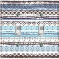 thumbnail image 1 of Metal Light Switch Plate Cover Ethnic Aztec Tribal Art Pattern Blue SFR060, 1 of 13