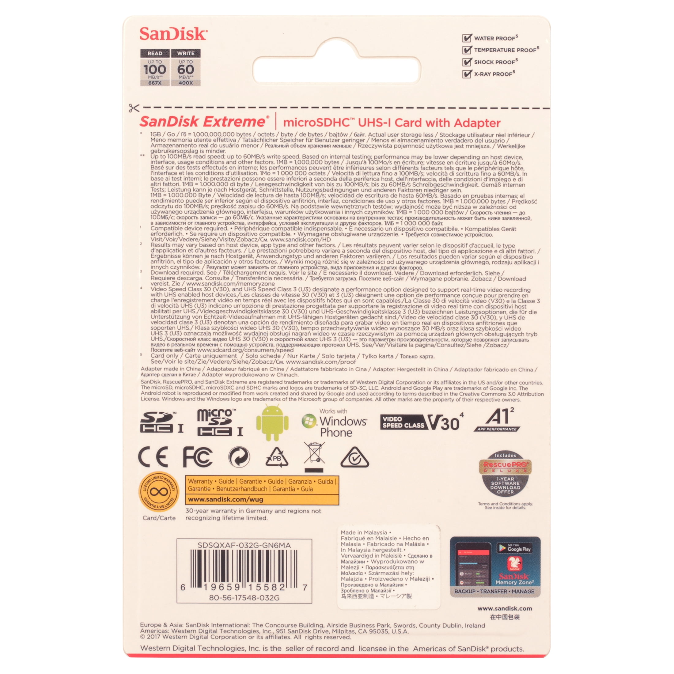SanDisk 64GB Extreme PRO UHS-I SDXC Memory Card (3216658163) : Electronics  