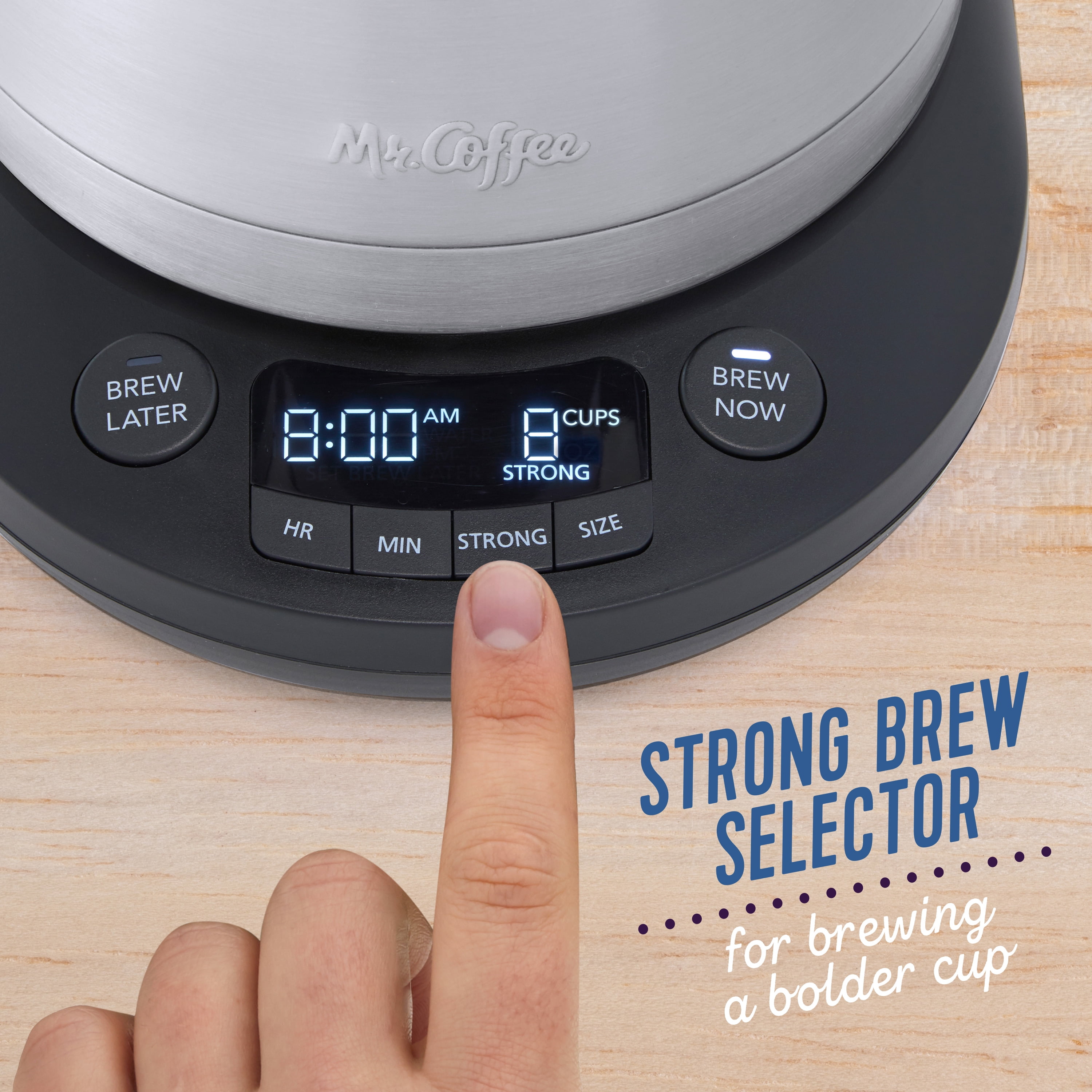 Mr. Coffee Pod + 10- Cup Space-Saving Combo Brewer Drip Coffee