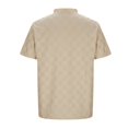thumbnail image 4 of Men's Loose Running Short Sleeve Simple All-match Round Neck T-shirt Casual Checkered Jacquard Fitness Top, 4 of 6