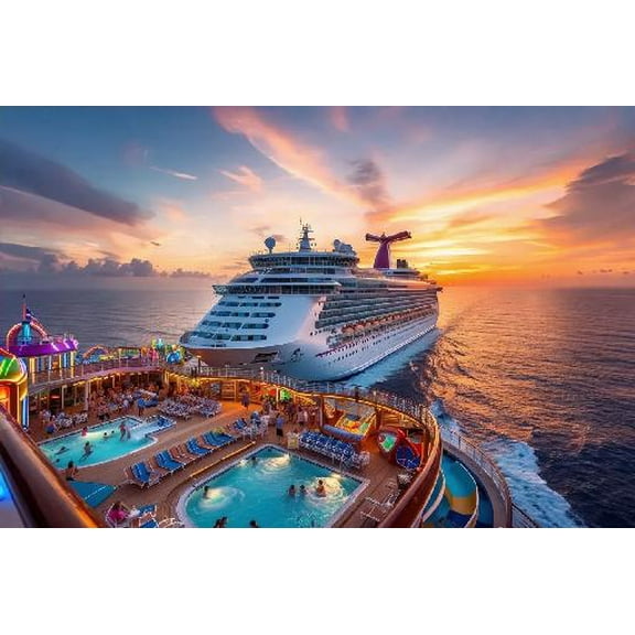 Fun Jigsaw Puzzle for Adults 500 Pieces Carnival Cruise Wooden Puzzles Best Brain Exercises Educational Gift Home Decor