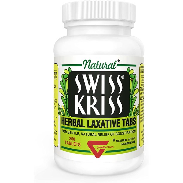 Swiss Kriss Herbal Natural Laxatives for Constipation Relief 250