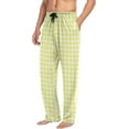 thumbnail image 5 of FREEAMG Grey Checkered Gingham Men's Pajama Pants Sleepwear Lounge Pajama Bottoms, 5 of 7