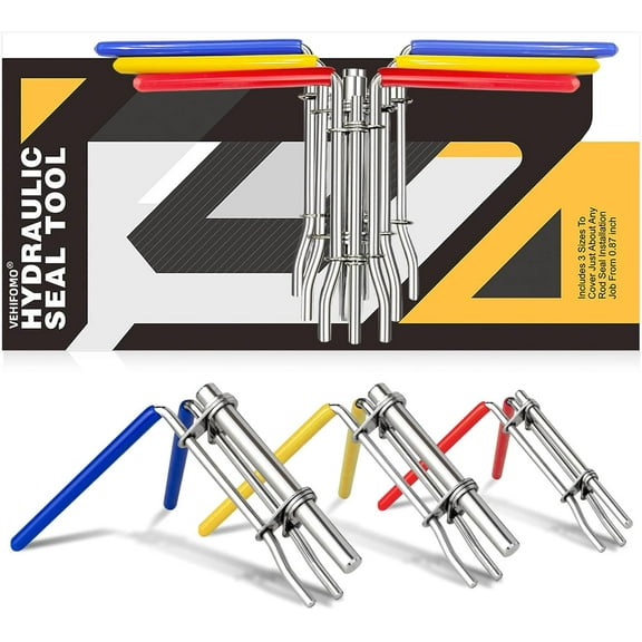 VEHIFOMO Hydraulic Seal Installation Tools, Hydraulic Cylinder Piston Repair Seal Kit, Seal Twistor Install Tool Set