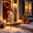 thumbnail image 4 of Cardinal Solar Garden Stake Light with Waterfall LED, Red Bird Memorial Sympathy Decor, Snowflake Winter Outdoor Yard Light for Christmas Pathway, 4 of 8