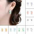thumbnail image 1 of 1Pair Cute Animal Bite Earring Cartoon Soft Clay Animal Earring Dinosaur Earring, 1 of 6