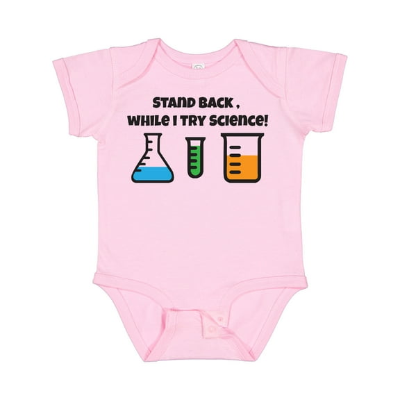 Inktastic Stand Back, While I Try Science Boys or Girls Baby Bodysuit