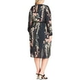 thumbnail image 2 of City Chic Womens Plus Hothouse Floral Daytime Wrap Dress, 2 of 2