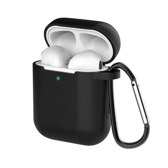 UPTECH 1 Silicone Case for AirPods 1/2, Wireless Charging Compatible, Black