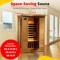 thumbnail image 4 of Heat Wave 2-Person Hemlock Infrared Sauna with 6 Carbon Heaters, 4 of 7