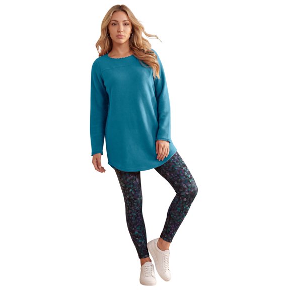 Roaman's Women's Plus Size Sherpa Fleece Tunic