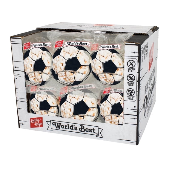 Kathy Kaye, Baseball Popcorn Balls, 18 Count, 1 Ounce per Ball ...