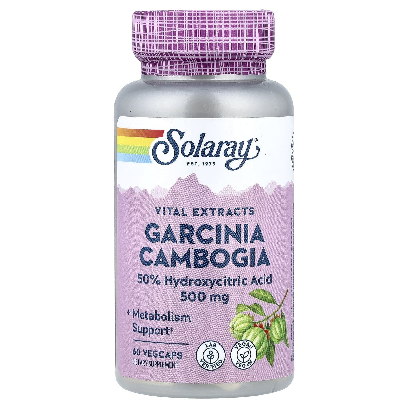 Solaray Vital Extracts, Garcinia Cambogia, 500 mg, 60 Vegcaps