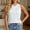 White, variant on Women's Summer Sleeveless Hooded Tank Top Workout Athletic Hoodie (White M)