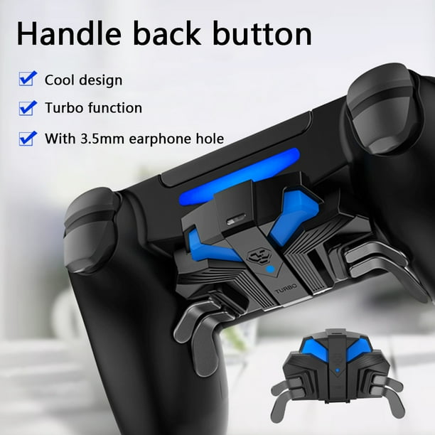 PS4 Controller Accessories Back Button Attachment Controller Adapter with Custom Mapping 4 Paddles for Professional F.P.S Gaming
