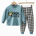 thumbnail image 4 of Gibobby Boy Clothes Boys Clothes 0-24Months 2t 3t 4t 5t Toddler Boy Clothes Long Sleeve Sweatshirts Tops and Pants 2Pcs Boys Fall Winter Outfits Set(5-6 Years,Navy), 4 of 4