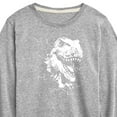 thumbnail image 3 of Instant Message - Dinosaur - T-Rex Shatters Glass Breakthru - Toddler & Youth Long Sleeve Graphic T-Shirt, 3 of 6