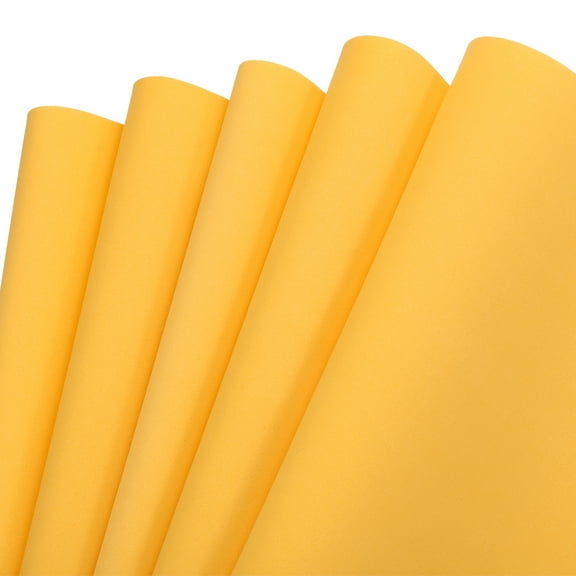 EVA Foam Sheets Golden Yellow 19.7 Inch x 35.4 Inch 1mm Thick Crafts Foam Pack of 5