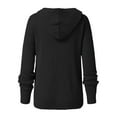 thumbnail image 6 of Coats Lightweight for Women Thick Sweater Cardigan Hooded Knit Fall Fashion Outfits, 6 of 8
