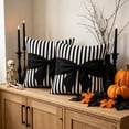 thumbnail image 4 of Talqzovs Black and White Striped Throw Pillows , 14 X 14 Bow Throw Pillows Decorative Pillows Decorative Cushion for Bedroom, Living Room, 4 of 7