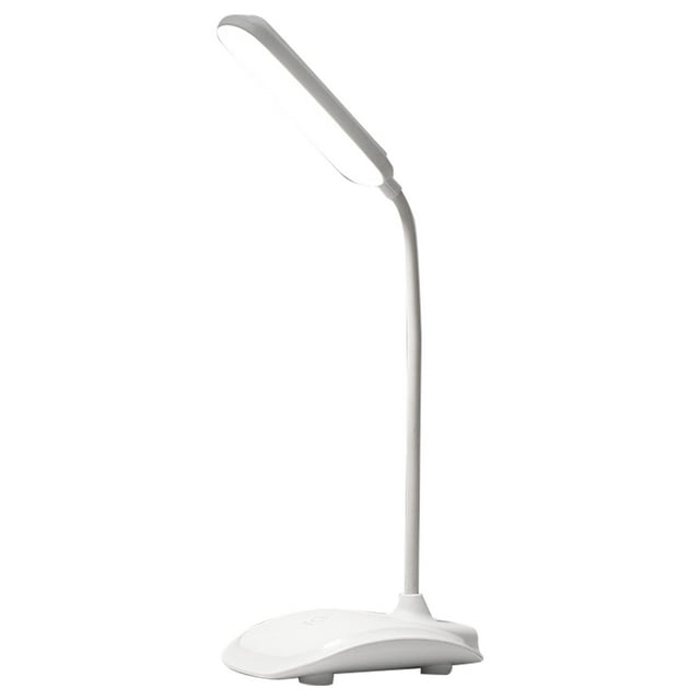 Lámpara de escritorio LED con control táctil, tres niveles de temperatura de color, atenuación continua, carga USB, lámpara de mesa blanca