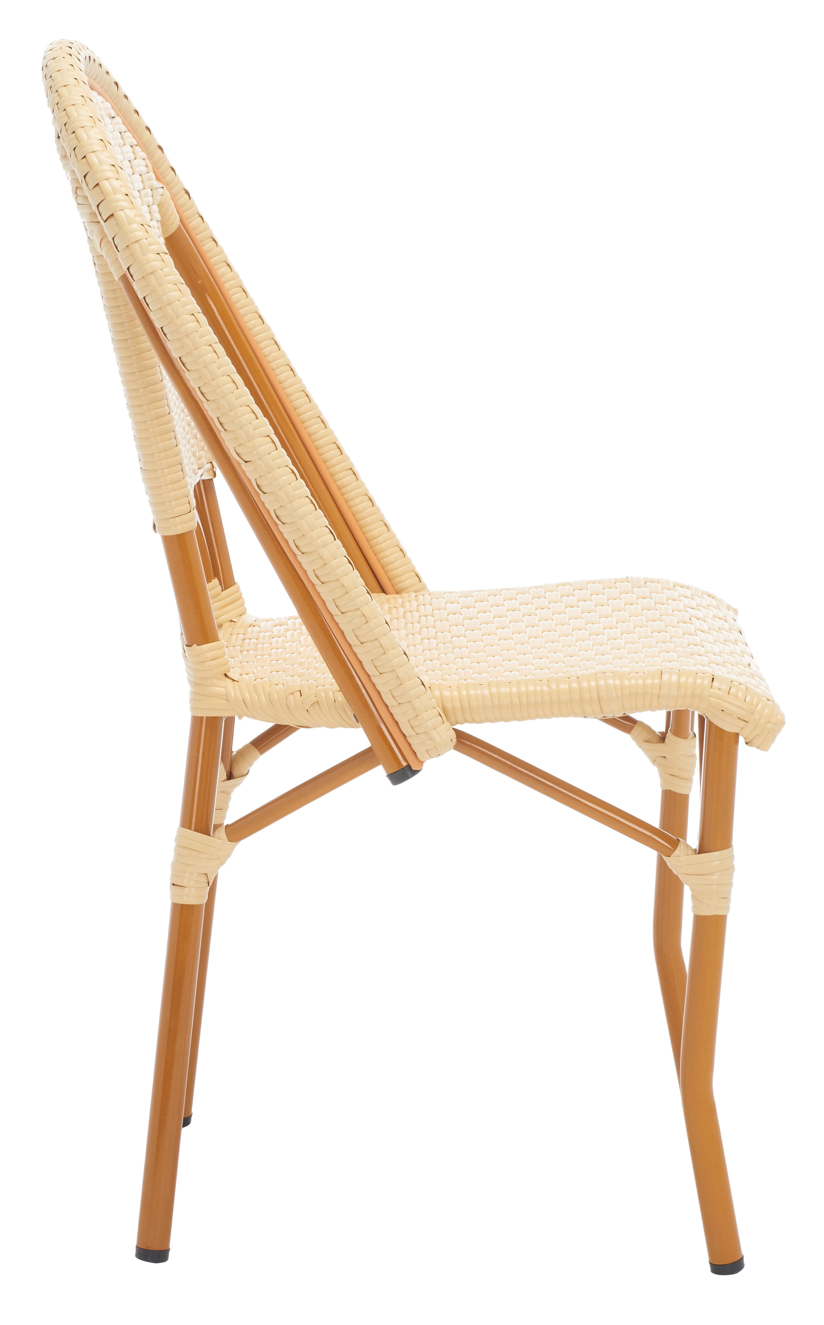 SAFAVIEH California Outdoor Patio Side Chair, Natural, Set of 2