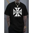 thumbnail image 2 of Men'S California Graphic T-Shirt - "What'S Chopper?" Print, Casual Summer Short Sleeve, Cool & Comfortable, Crew Neck, Regular Fit, Black with White Lettering, Casual Attire | Trendy Casualwear, 2 of 12