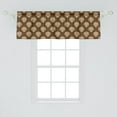 thumbnail image 2 of Ambesonne Damask Window Valance, Retro Antique Motifs, 54" X 18", Tan and Brown, 2 of 3