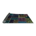 thumbnail image 2 of Ahgly Company Indoor Rectangle Patchwork Light Blue Transitional Area Rugs, 3' x 5', 2 of 4