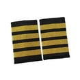 thumbnail image 4 of Charreteras de uniforme de aerolínea, charretera de Cosplay, accesorio de disfraz, hombreras de oficial, deslizadores de Insignia para juegos de rol cuatro barras, 4 of 8