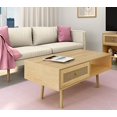 thumbnail image 1 of Atlantic Loft &amp; Luv Boho Mi-Siècle Tiroir de Rangement Naturel et Étagère, Finition Table Basse en Rotin, 1 of 8