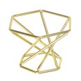 thumbnail image 1 of Unique Bargains Crystal Ball Hexagonal Display Stand,1.3 Inch Diameter ,Metal Ball/Egg Holder, Gold, 1 of 5