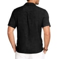 thumbnail image 4 of Zimjoy Mens Casual Shirts Short Sleeve Button Down Shirt Lightweight Summer Shirts, Black XL, 4 of 4