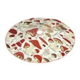 thumbnail image 2 of Kll Cartoon Mushrooms Christmas Tree Skirt 48",Party Decorations Farmhouse For Christmas Decorations Holiday Party, 2 of 8
