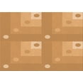 thumbnail image 1 of Ahgly Company Machine Washable Indoor Rectangle Transitional Orange Area Rugs, 5' x 7', 1 of 7