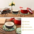 thumbnail image 6 of SKYSONIC 2 pcs Cute Succulents Cactus Pot Holders Trivets, Heat Resistant Trivets,Summer Tropical Watercolor Cotton Thread Weave Mats for Hot Pads Pans Pot Bowl Teapot, 6 of 7